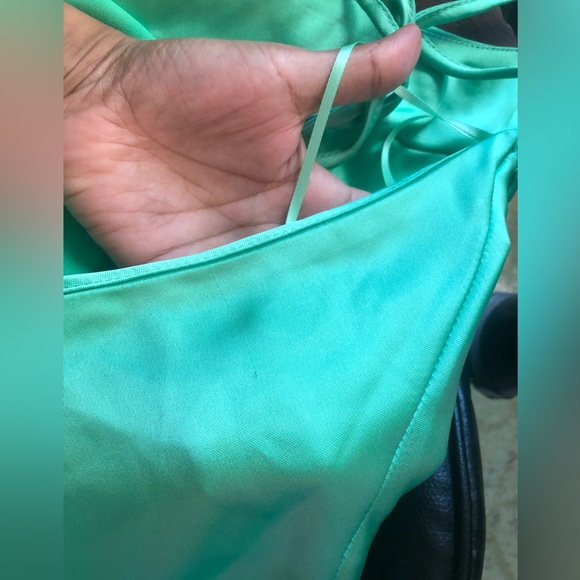 Zara SATIN EFFECT MIDI DRESS - Picture 12 of 13